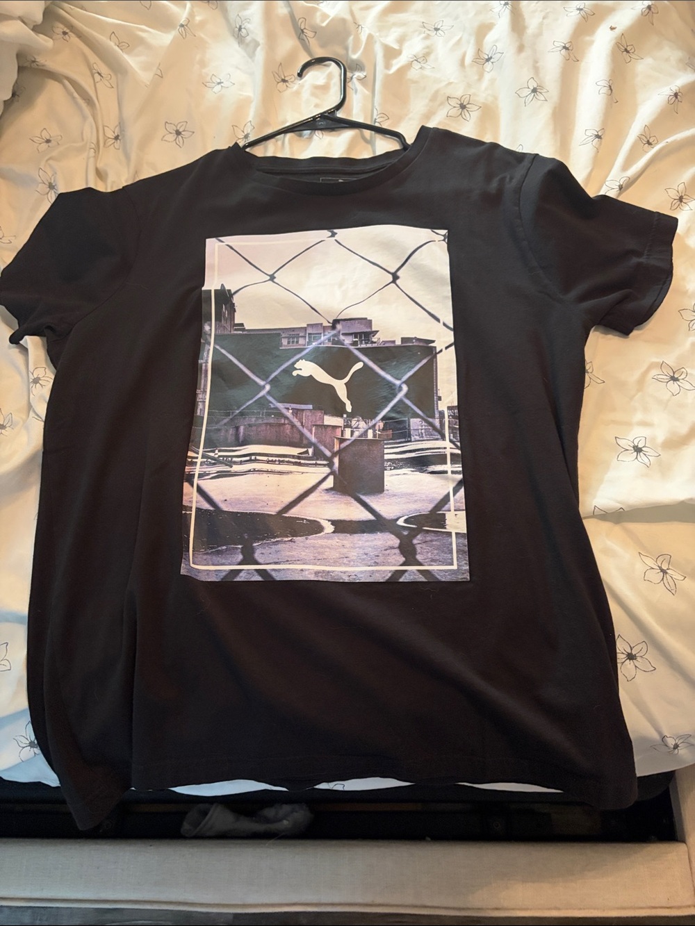 Puma Black Men’s Graphic Photo-Print Tee